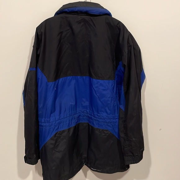 Edelweiss Ski Jacket Backbowl Mens Medium Blue and Black. - Picture 8 of 9